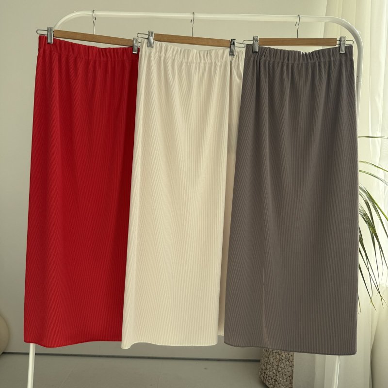 画像7: ●NEWカラー登場!!●激推し●リブナロースカート●LAMERの着回しベースアイテム●rib narrow skirt (7)