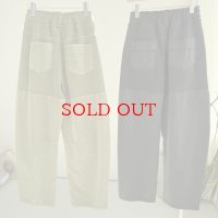 ●SALE●【12/13 LIVEアイテム】デニム×スエットドッキングカーブパンツ