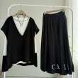 画像3: ●SALE●【9/14LIVEアイテム】●配色刺繍ロゴプリーツスカート (3)