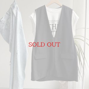画像2: ●立体デザインがオシャレ●【3/12 LIVEご紹介アイテム】深Vドレープデザインベスト