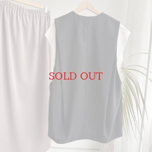 画像3: ●立体デザインがオシャレ●【3/12 LIVEご紹介アイテム】深Vドレープデザインベスト