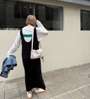 画像27: ●オリジナル●前後2WAYで使えてベルトも3WAY!!着こなし色々【5/12 LIVEご紹介アイテム】2WAY配色ワンピース