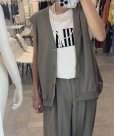 画像4: ●数量限定メーカーフリー枠解放●【5/23 LIVEご紹介アイテム】＜予約/6上仕上り予定＞テロトロ素材で着心地◎フレンチロゴトップス（セットアップ可能）