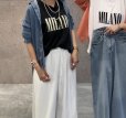 画像6: ●数量限定メーカーフリー枠解放●【5/23 LIVEご紹介アイテム】＜予約/6上仕上り予定＞テロトロ素材で着心地◎フレンチロゴトップス（セットアップ可能）