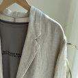 画像3: ●くたっとした本物リネンの風合い◎大人の雰囲気【5/10 LIVEご紹介アイテム】リネンジャケット (3)