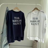 ●SALE●ゆったりオーバーシルエット【LIVEご紹介アイテム】フレンチスリーブロゴT