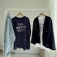 画像2: ●SALE●ゆったりオーバーシルエット【LIVEご紹介アイテム】フレンチスリーブロゴT (2)