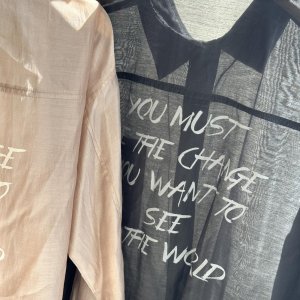 画像5: ●殴り書きバックロゴがオシャレ!!!【3/26 LIVEご紹介アイテム】●バックロゴシアーシャツ