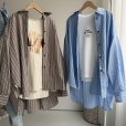 画像1: ●メーカー在庫分まで●バサッと羽織れる【3/26 LIVEご紹介アイテム】ストライプBIGシャツ (1)