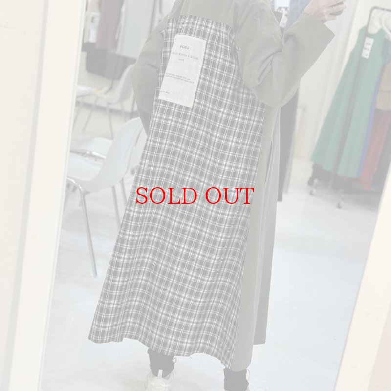 画像5: ●メーカー在庫残り僅か/期間限定掲載（完売カラーは再販なし）●チェックドッキングデザインコート (5)
