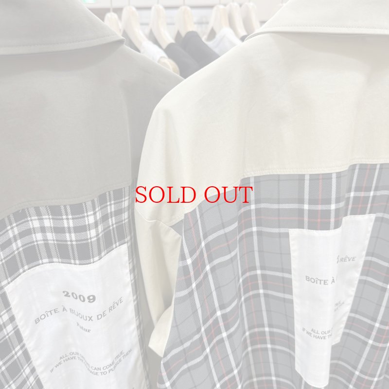 画像10: ●メーカー在庫残り僅か/期間限定掲載（完売カラーは再販なし）●チェックドッキングデザインコート (10)