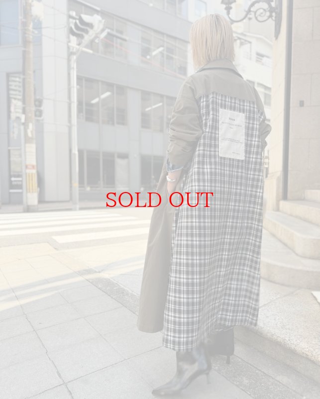 画像15: ●メーカー在庫残り僅か/期間限定掲載（完売カラーは再販なし）●チェックドッキングデザインコート (15)