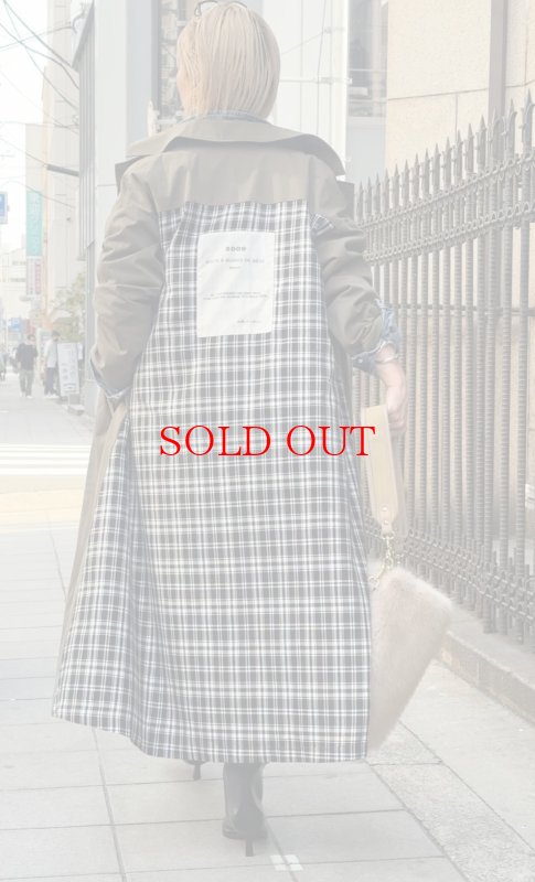 画像18: ●メーカー在庫残り僅か/期間限定掲載（完売カラーは再販なし）●チェックドッキングデザインコート (18)