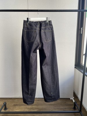 画像2: ●メーカー在庫限り●【3/31 LIVEアイテム】デニムセットアップも可能◎かかと内側にボタン付!ルーズデニム