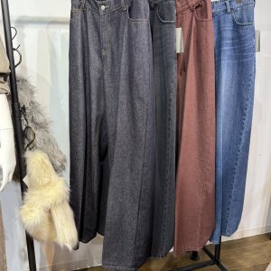 画像4: ●メーカー在庫限り●【3/31 LIVEアイテム】デニムセットアップも可能◎かかと内側にボタン付!ルーズデニム