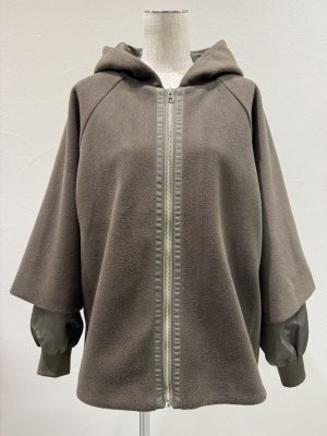 画像3: ●ご予約ポイント対象●ドッキングデザインがオシャレ【5/1 LIVE(4/18LIVEの続き)ご紹介アイテム】＜予約9月＞ドッキングデザインフードブルゾン