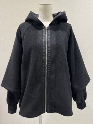 画像5: ●ご予約ポイント対象●ドッキングデザインがオシャレ【5/1 LIVE(4/18LIVEの続き)ご紹介アイテム】＜予約9月＞ドッキングデザインフードブルゾン