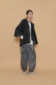 画像2: ●ご予約ポイント対象●ドッキングデザインがオシャレ【5/1 LIVE(4/18LIVEの続き)ご紹介アイテム】＜予約9月＞ドッキングデザインフードブルゾン (2)