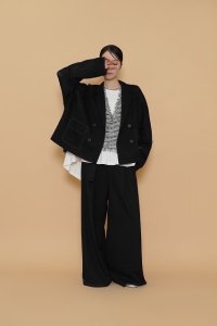 ●ご予約ポイント対象●ポケットパイピングとBIGシルエットが可愛い【5/1 LIVE(4/18LIVEの続き)ご紹介アイテム】＜予約8月＞パイピングデザインジャケットカーディガン