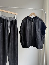 ●夏の羽織にも最適!!【5/6 LIVEご紹介アイテム】●メッシュドッキング半袖ブルゾン＜予約/5-6＞