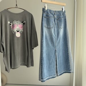 画像3: ●【5/6 LIVEご紹介アイテム】●サイドタックラインデニムスカート＜予約/5-6＞