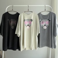 ●レギパンやフレアスカート、ナロースカートあわせも◎【5/6 LIVEご紹介アイテム】●チータースリットオーバーT＜予約/5-6＞