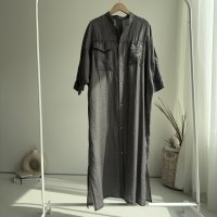 ●夏の羽織りにも最適◎【5/10 LIVEご紹介アイテム】●ピグメントシアーロングシャツ（ピグメントカーゴパンツとセットアップもオススメ）
