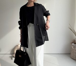 画像6: ●マットゴールドのボタンがオシャレ【5/12 LIVEご紹介アイテム】シアーテーラードジャケット