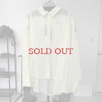 ●数量わずか‼︎●メーカー在庫限り【5/15 展示会LIVEご紹介アイテム】ストライプシアーシャツ