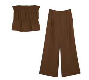 画像2: ●ロングシーズン使える◎お得なセットアップ【5/15 LIVEご紹介アイテム】●ビスチェ＋タックワイドパンツSETUP＜予約/7上＞