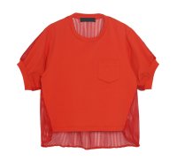 ●背中メッシュで夏涼し!!【5/15 LIVEご紹介アイテム】●メッシュドッキングT＜予約/7上＞