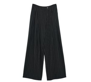 画像2: ●セットアップ可能【5/15 LIVEご紹介アイテム】●ピンストライプカシュクールワイドパンツ＜予約/7上＞