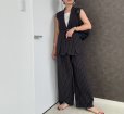 画像6: ●セットアップ可能【5/15 LIVEご紹介アイテム】●ピンストライプテーラードジレ＜予約/7上＞
