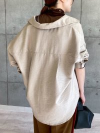 ●ご予約ポイント対象●【5/23 LIVEご紹介アイテム】スエードライクスキッパーシャツ（セットアップ可能）＜予約/8＞