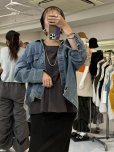 画像2: ●5/25までの期間限定受注●ご予約ポイント対象●【5/22 LIVEご紹介アイテム】リネンミックスデニムジャケット＜予約/8＞ (2)