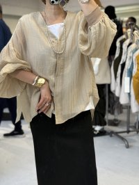 ●5/25までの期間限定受注●ご予約ポイント対象●【5/22 LIVEご紹介アイテム】ボリュームスリーブシア―シャツ＜予約/8＞