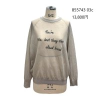 ●5/25までの期間限定受注●ご予約ポイント対象●【5/22 LIVEご紹介アイテム】シアーロゴ刺繍ニット＜予約/8＞