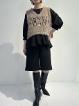 画像2: ●5/25までの期間限定受注●ご予約ポイント対象●【5/22 LIVEご紹介アイテム】ダンスヤーンロゴニットベスト＜予約/10＞ (2)