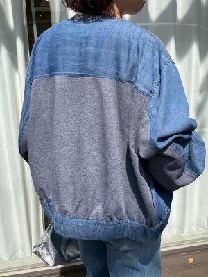 画像4: ●ご予約ポイント対象●【5/23 LIVEご紹介アイテム】テンセルデニム切替ブルゾン＜予約/8＞
