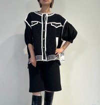 ●5/25までの期間限定受注●ご予約ポイント対象●【5/22 LIVEご紹介アイテム】パイピングニットベスト＜予約/10＞