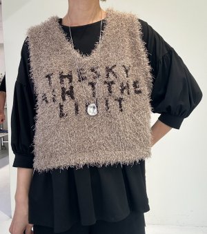 画像1: ●5/25までの期間限定受注●ご予約ポイント対象●【5/22 LIVEご紹介アイテム】ダンスヤーンロゴニットベスト＜予約/10＞