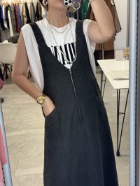 ●ご予約ポイント対象●【5/23 LIVEご紹介アイテム】Vネックデニムジャンスカ＜予約/8＞
