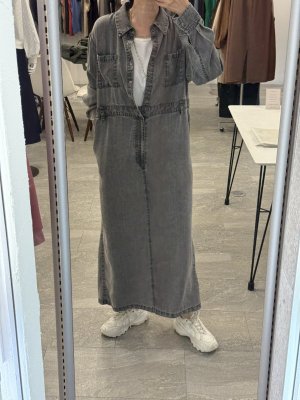 画像2: ●ご予約ポイント対象●【5/26 LIVEご紹介アイテム】テンセルデニム2WAYワンピ＜予約/8＞