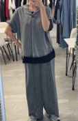 画像2: ●数量限定メーカーフリー枠解放●【5/26 LIVEご紹介アイテム】テンセルデニムキーネックプルオーバー（セットアップ可能）＜予約/6＞ (2)
