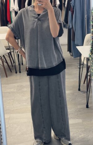 画像2: ●数量限定メーカーフリー枠解放●【5/26 LIVEご紹介アイテム】テンセルデニムキーネックプルオーバー（セットアップ可能）＜予約/6＞