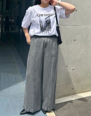 画像3: ●数量限定メーカーフリー枠解放●【5/26 LIVEご紹介アイテム】テンセルデニムイージーパンツ（セットアップ可能）＜予約/6＞
