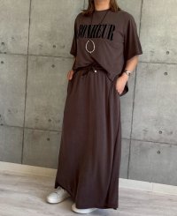 ●ご予約ポイント対象●【5/26 LIVEご紹介アイテム】とろとろ素材◎フレアスカート（セットアップ可能）＜予約/7＞