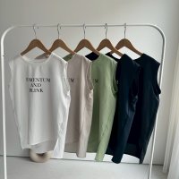 ●期間限定掲載●◎サラッと素材の大人のロゴシリーズ◎【5/30 LIVEご紹介アイテム】●大人のロゴシリーズ◎タンク（メーカー確認後取り寄せ）