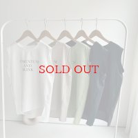 ●期間限定掲載●◎サラッと素材の大人のロゴシリーズ◎【5/30 LIVEご紹介アイテム】●大人のロゴシリーズ◎タンク（メーカー確認後取り寄せ）