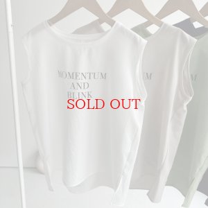 画像3: ●期間限定掲載●◎サラッと素材の大人のロゴシリーズ◎【5/30 LIVEご紹介アイテム】●大人のロゴシリーズ◎タンク（メーカー確認後取り寄せ）